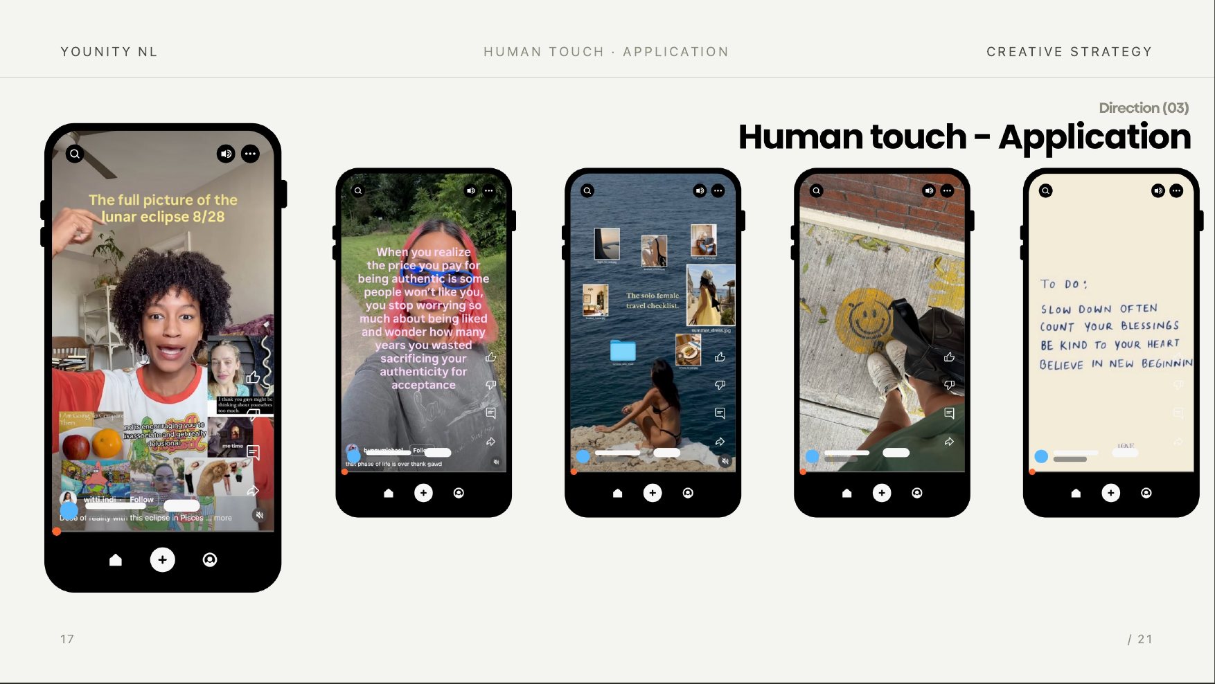 Human touch, applied